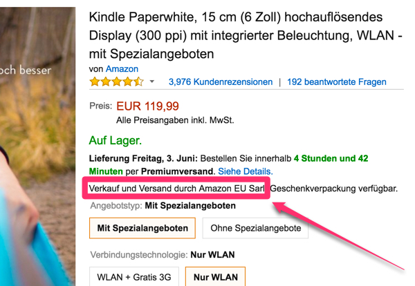 Amazon auf Rechnung