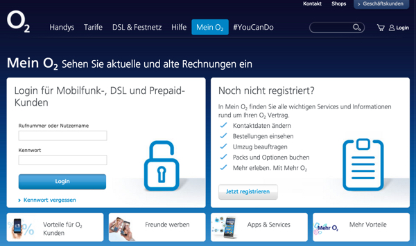 o2 Rechnung